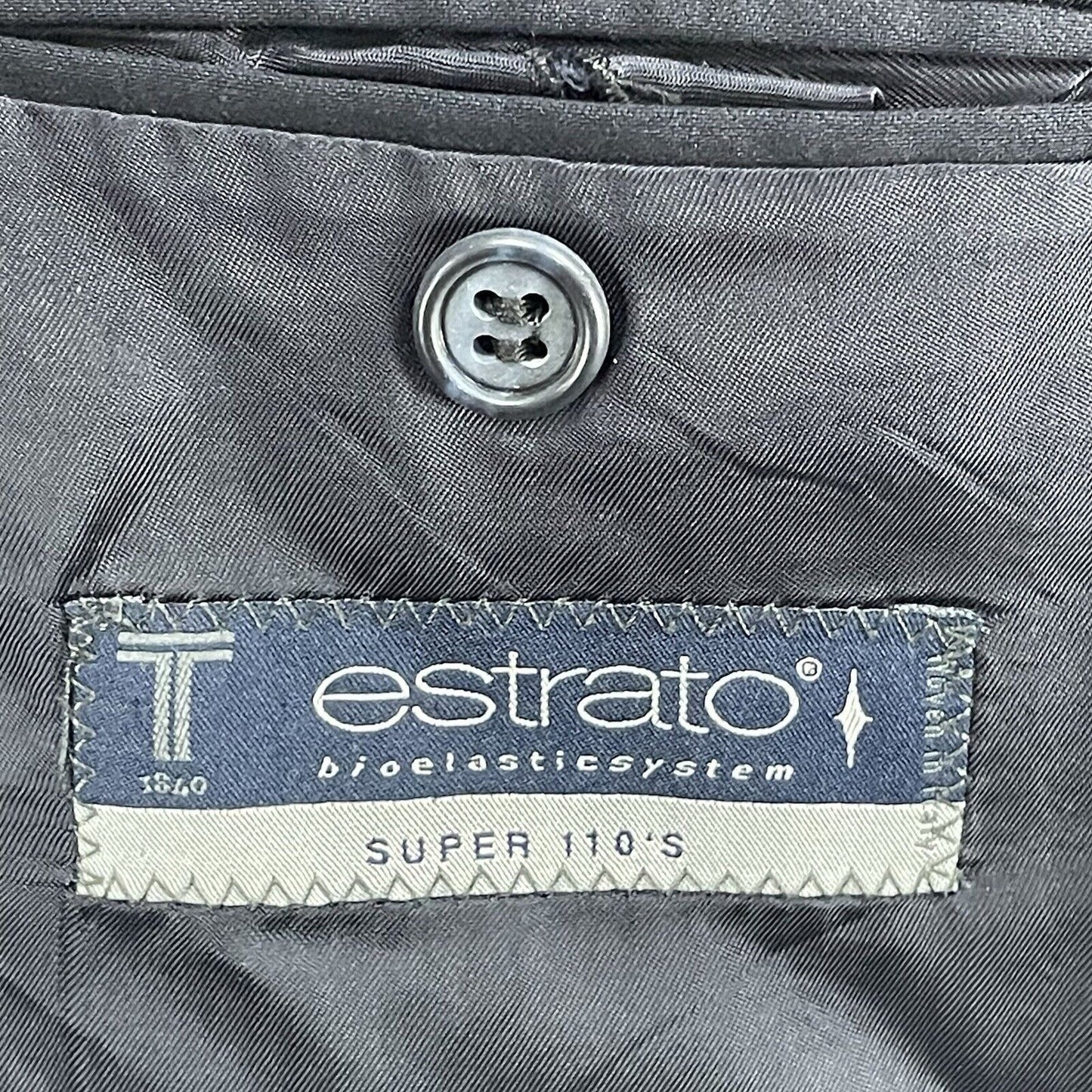 Jack Victor Montreal Black Wool Valere CT Super 110’s 2 Button Vented 42R *hole