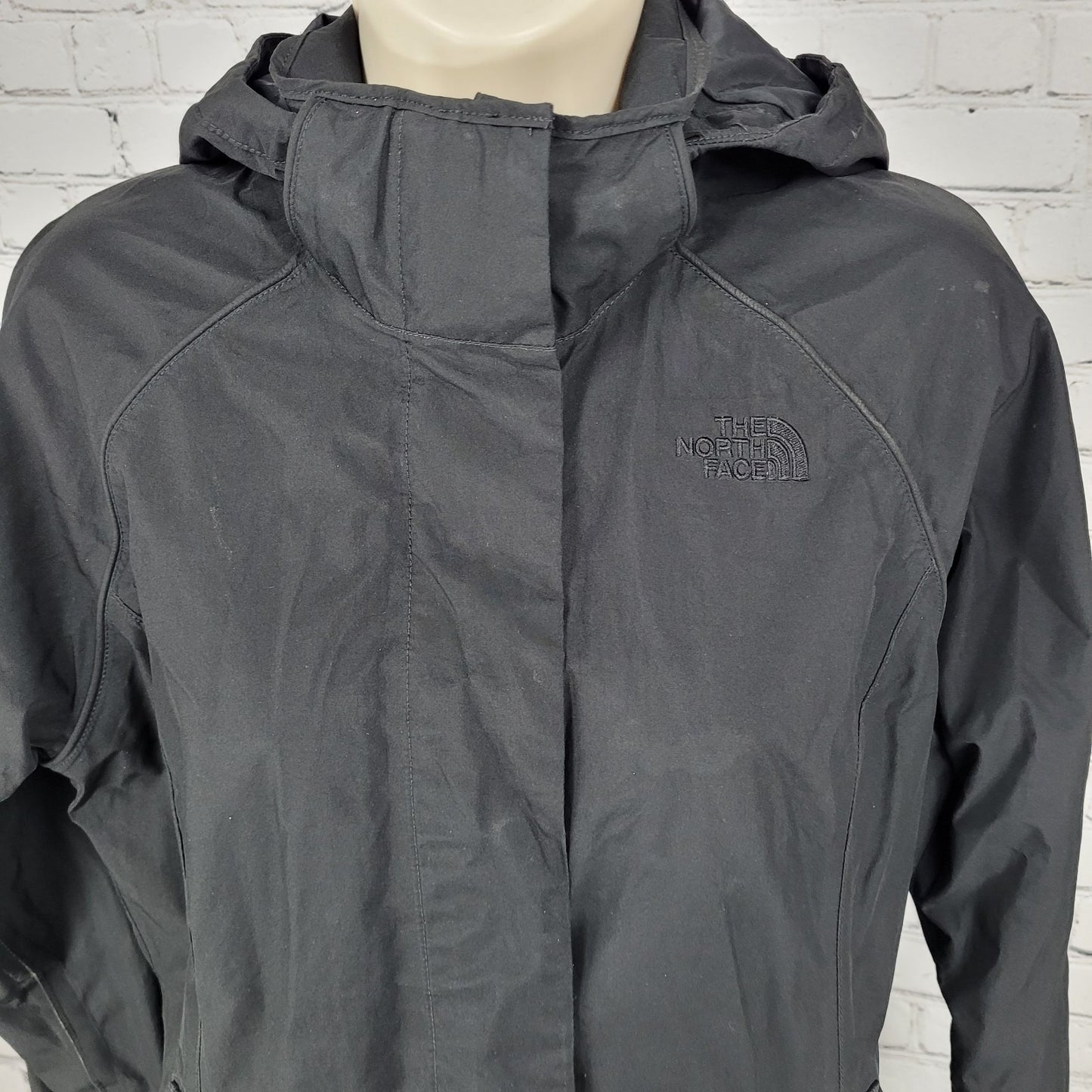 The North Face Black Hooded Full Zip Lightweight Jacket Size Medium M