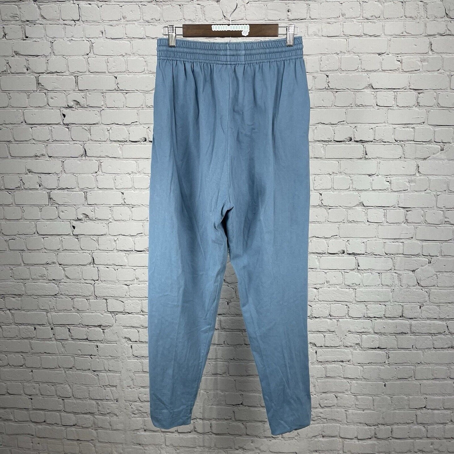 1992 USA Olympic Blue 100% Cotton Lightweight Hi-rise Elastic Pants Size Large L
