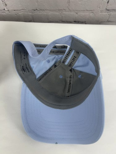 Adidas Light Blue AEROREADY Adjustable Strapback Baseball Cap Hat One Size
