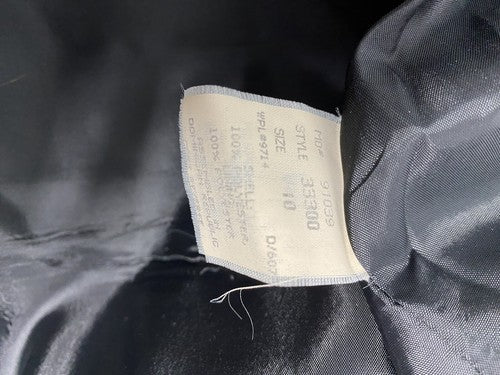 Classic Collection Vintage Black Single Button Womens Blazer Jacket Size 10