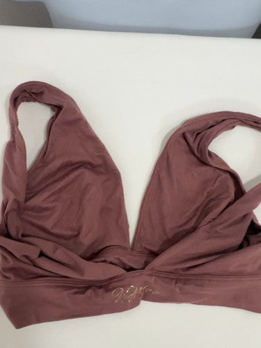 Victoria's Secret Mauve Pink Plunge V Neck Wireless Bralette Bra Top S