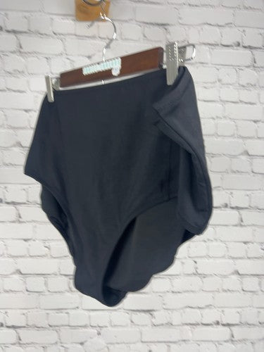 Lands' End Black High Waist Full Coverage Swim Bottoms Bathing Suit 24W