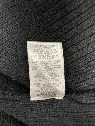Michael Kors Front Zip Short Sleeve Knit Short Black Casual Dress L