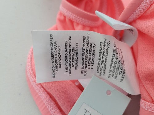 NWT The Bikini Lab Front Tie Pink Bikini Swimsuit Swim Top Beach Large L
