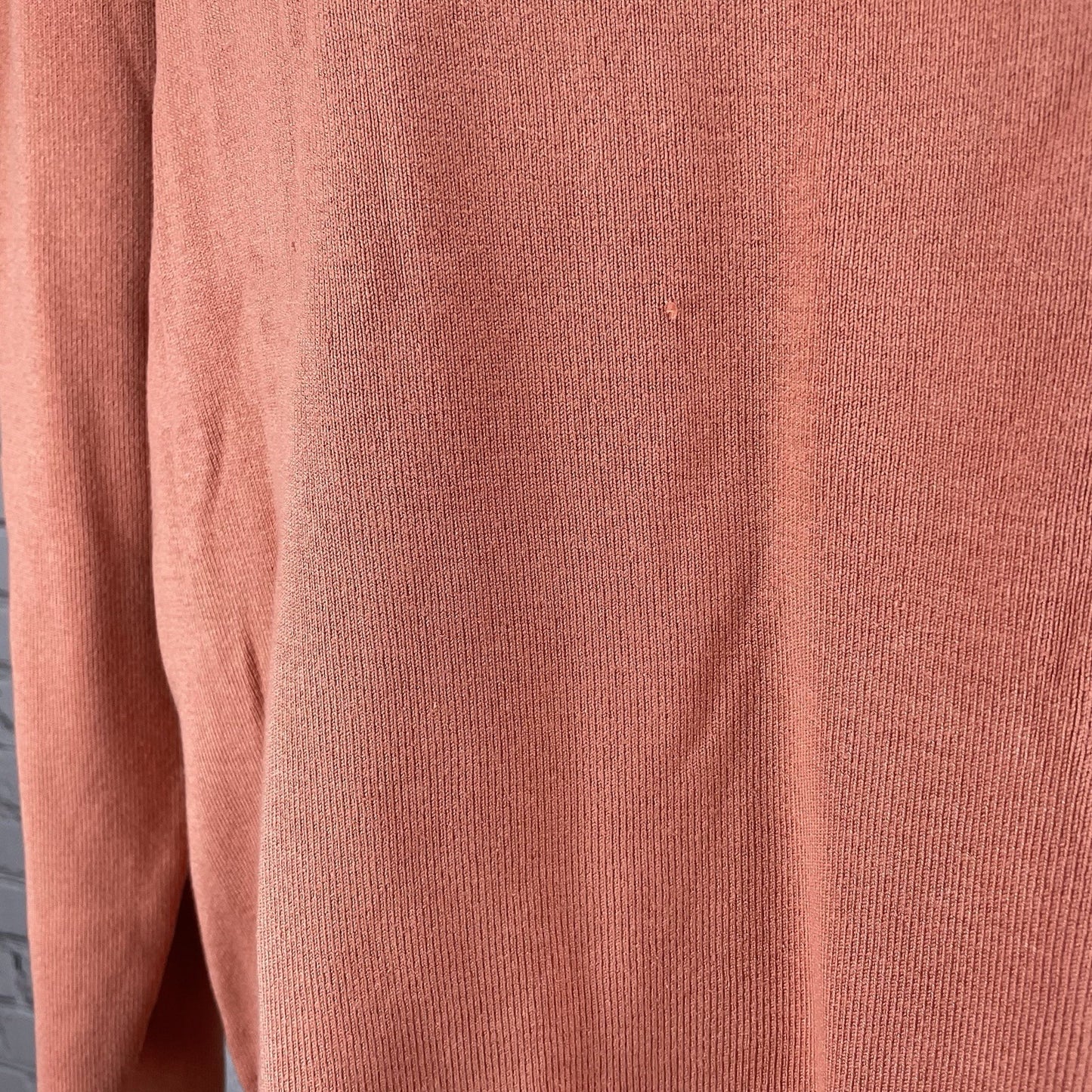 VTG Chico’s Design Orange Silk Blend Knit Long Sleeve Sweater Top Size 2 (US 12)