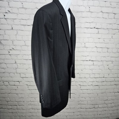 Jos A Bank Navy 100% Wool Gordon Signature 2 Button Blazer Sport Coat 43L