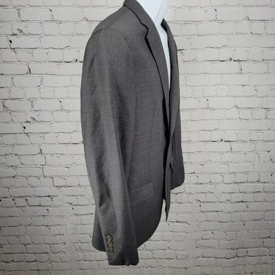Jos A Bank Reserve Grey 100% Wool Super 120's Slim Fit Blazer Sport Coat 40R