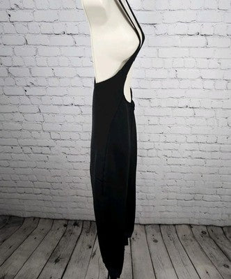 VTG Schoeller Skifans Switzerland Black Stretch Stirrup Ski Pants Bib 4 (27x24)
