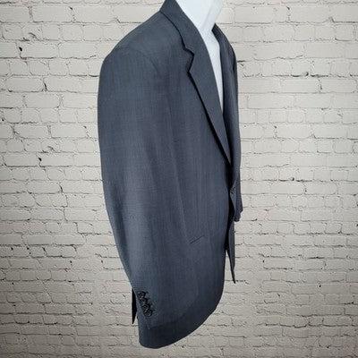 Aldrich Navy Super 130's Worsted Wool 2 Button Notch Blazer Sport Coat Size 44S
