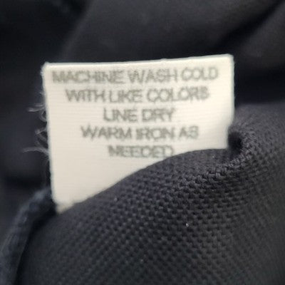 J. McLaughlin Black Cotton Grommet Mid Rise Cropped Pants USA Made 8 (30x25)