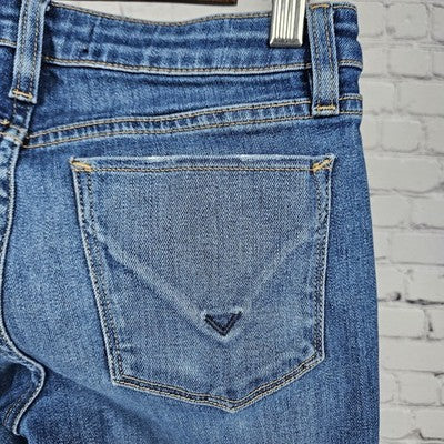 Hudson Blue Denim Krista Super Skinny Low Rise Medium Wash Jeans 24 (24x29)