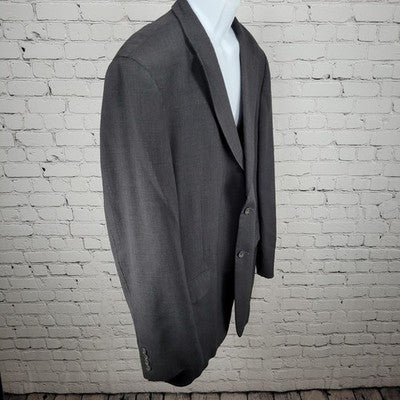 Joseph & Feiss Grey 100% Wool International Trio Blazer Sport Coat Size 48L