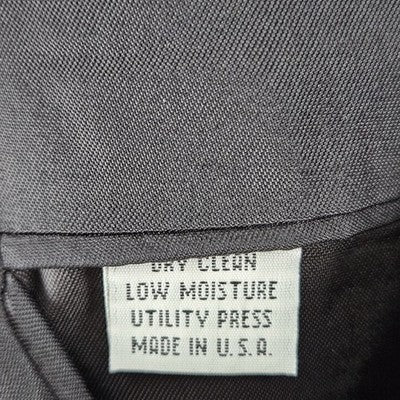 VTG Nino Cerruti Black 2 Button Ventless Notch Blazer Sport Coat USA 42L *defect