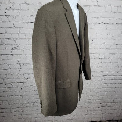Pronto Uomo Brown 2 Button Double Vented Notch Blazer Sport Coat 44L