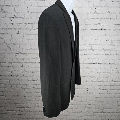 Marc Ecko Black Multitask 2 Button Double Vented Notch Blazer Sport Coat 38L