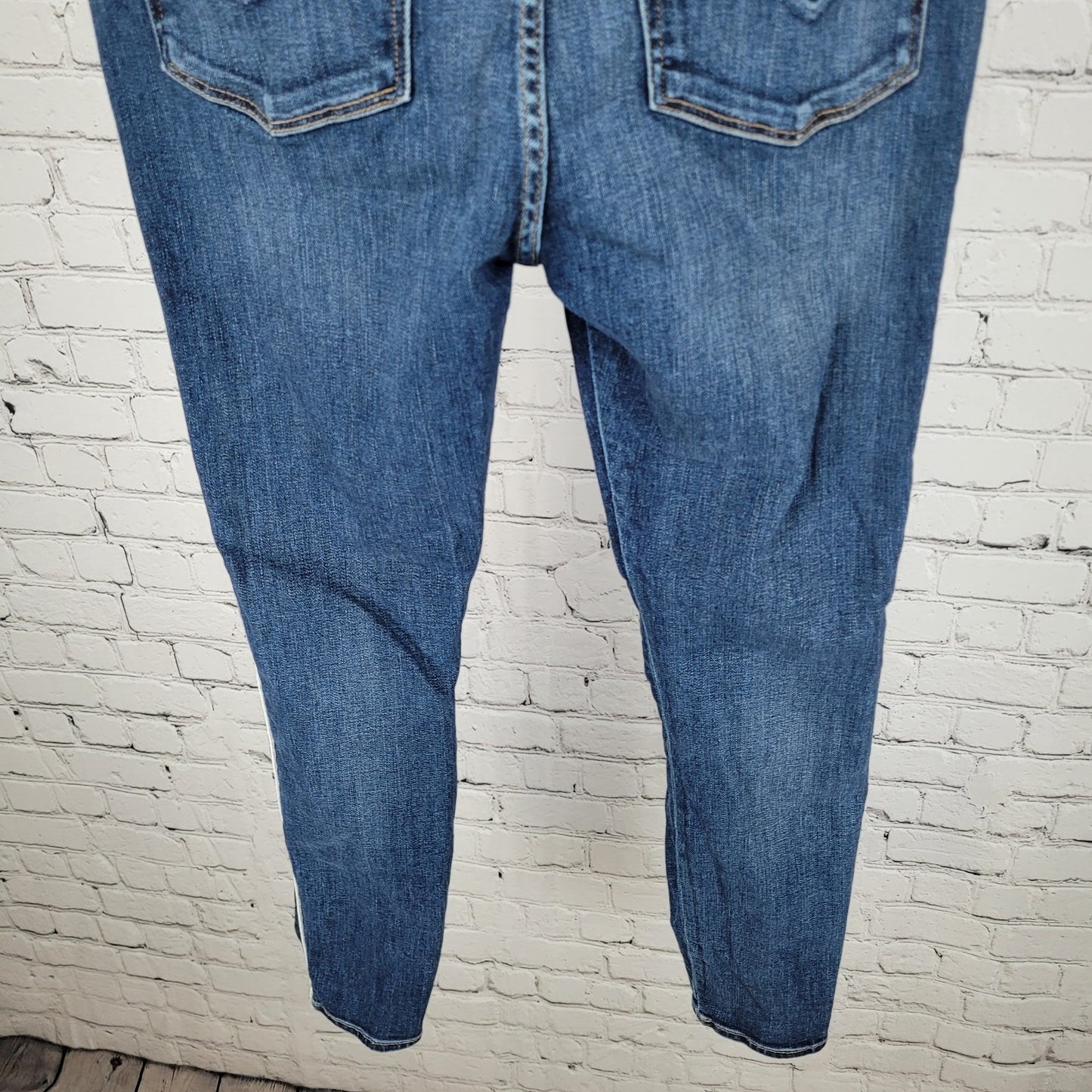 Hudson LA Blue Denim Barbara Super Skinny Mid Rise Stretch Jeans Size 27 (27x27)