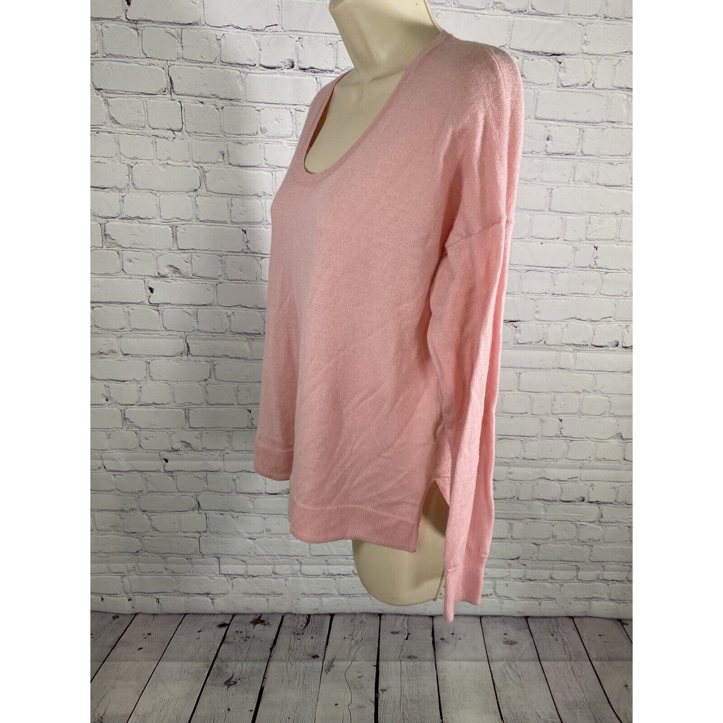 Madewell Wool Blend Pink Pullover Long Sleeve Lightweight Knit Top Womens S