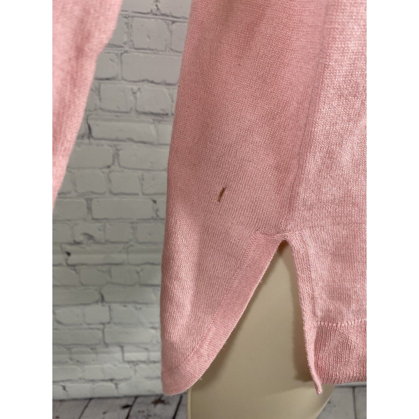 Madewell Wool Blend Pink Pullover Long Sleeve Lightweight Knit Top Womens S