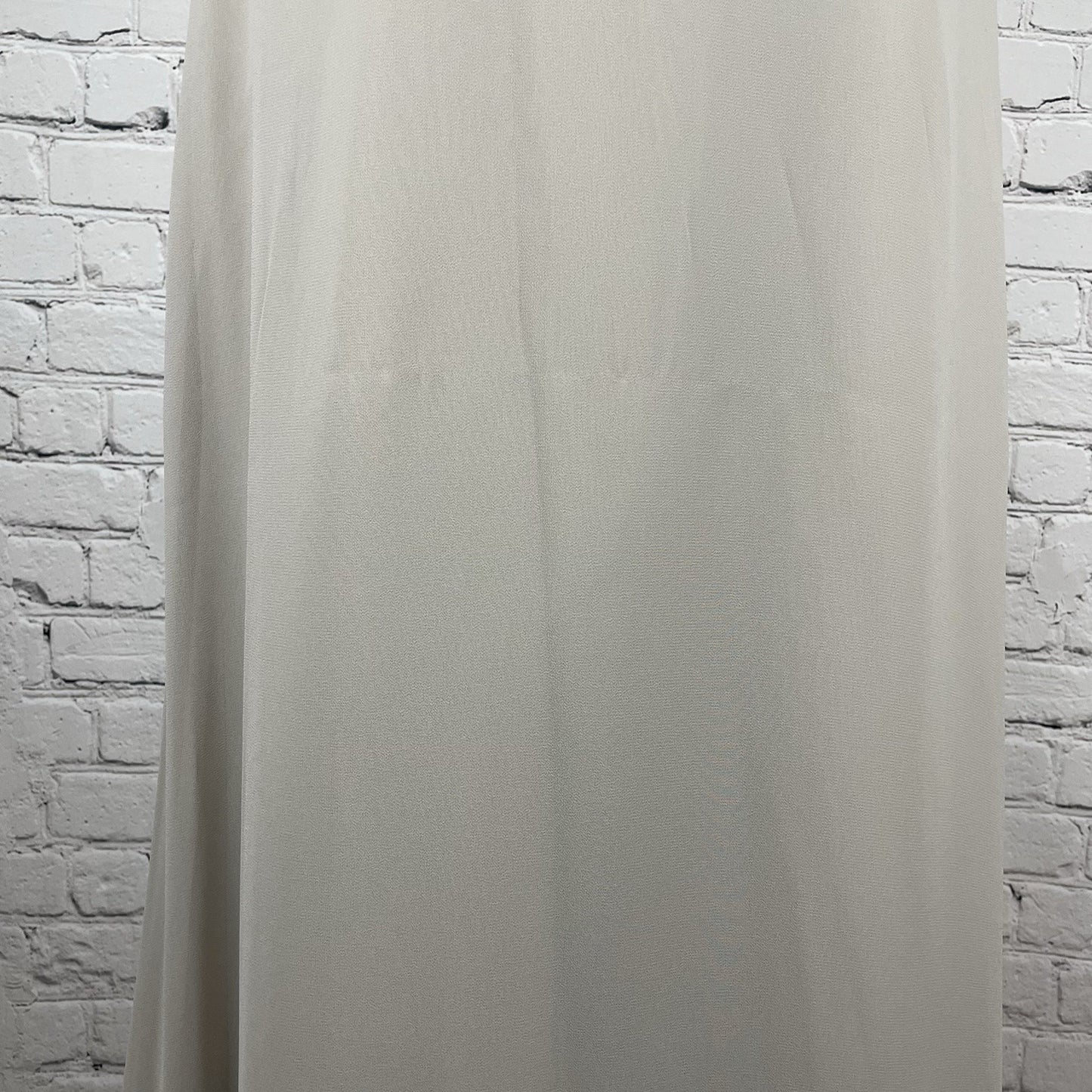 Bill Levkoff Grey Chiffon Sleeveless Padded A Line Prom Maxi Gown Dress Size 4