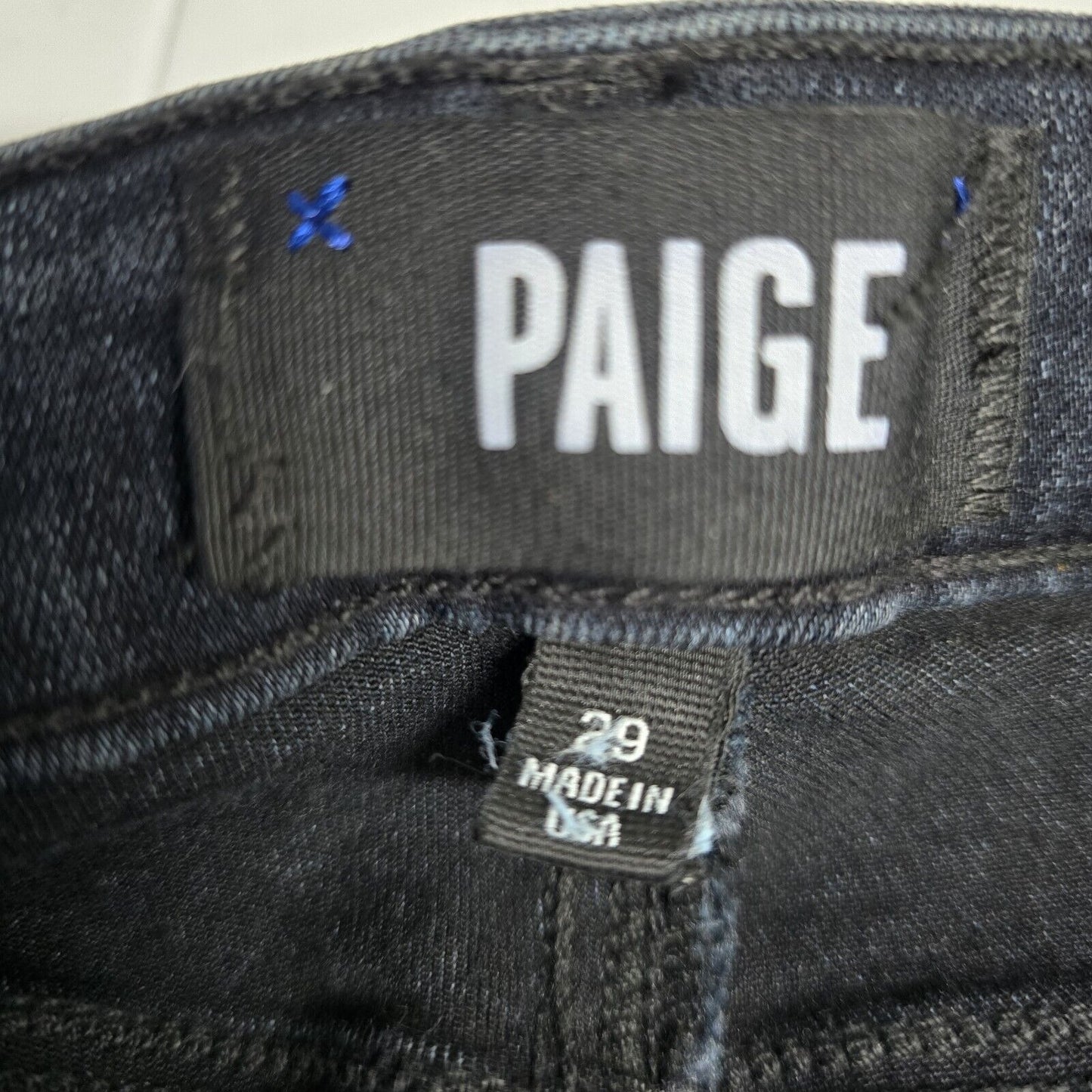 Paige Verdugo Ankle Reed Dark Wash Made In USA Mid Rise Jeans Size 29 (28 X 27)