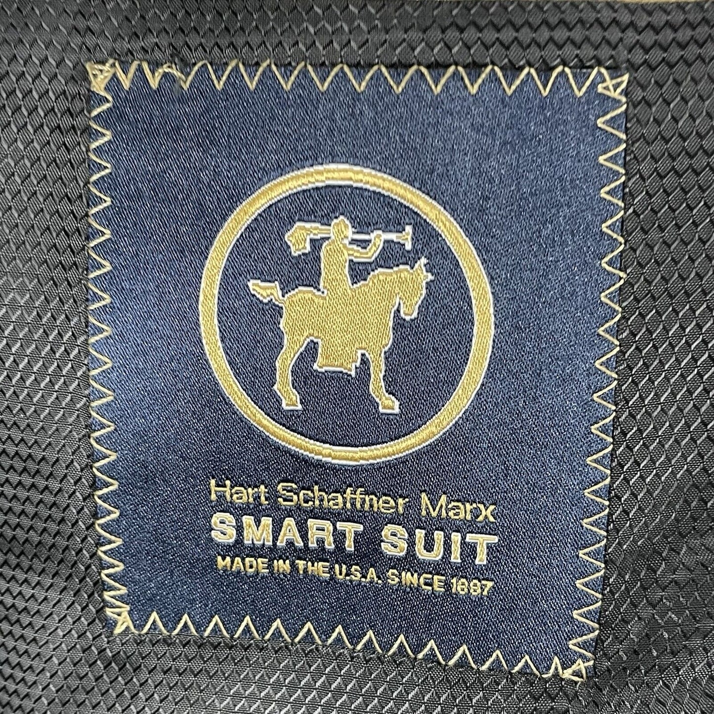 Hart Schaffner Marx Grey Smart Suit 2 Button Blazer Sports Coat Size 40L