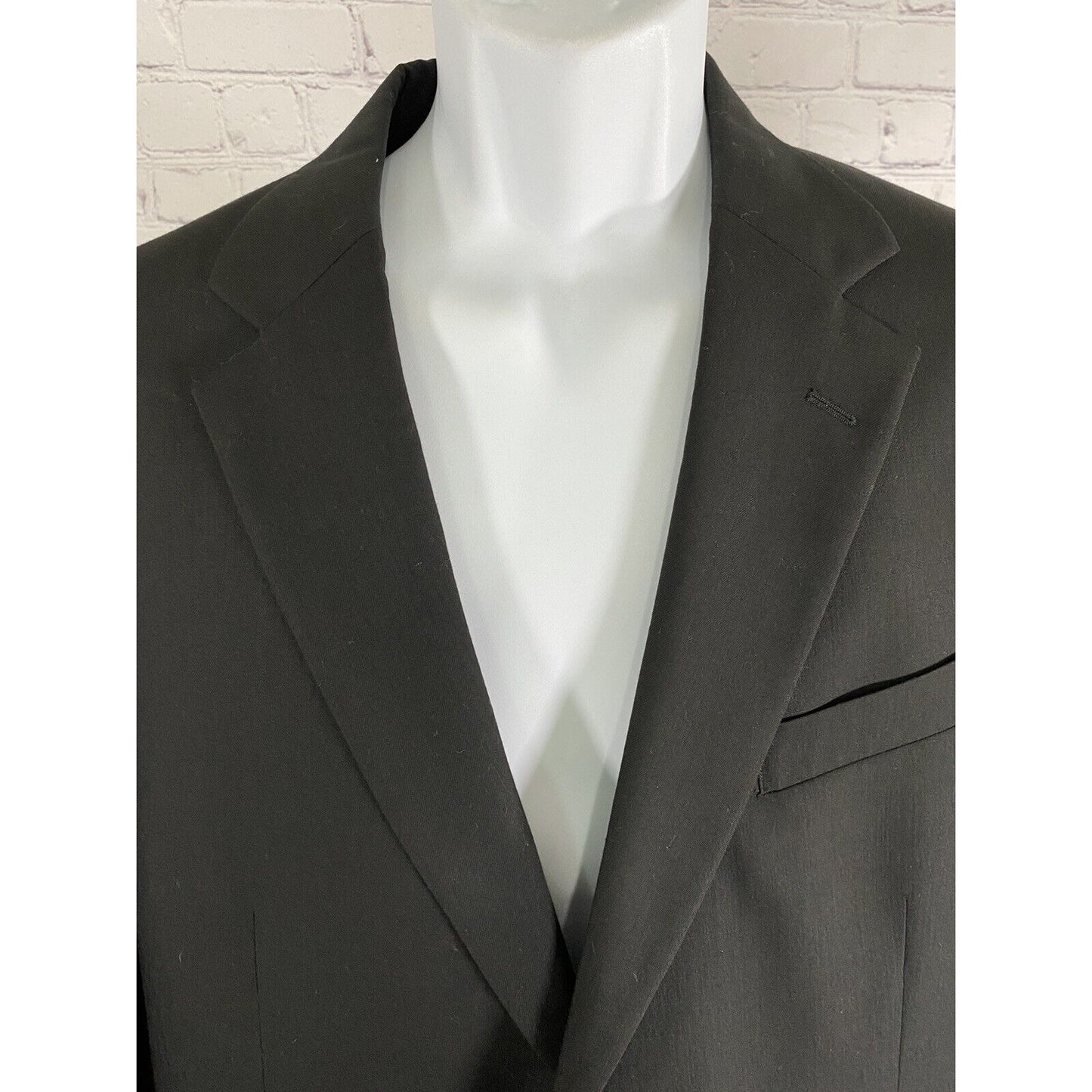 Jos A Bank Black 100% Wool Two Button Jacket Blazer 41R