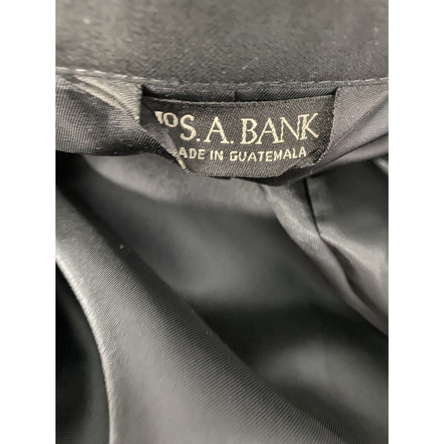 Jos A Bank Black 100% Wool Two Button Jacket Blazer 41R