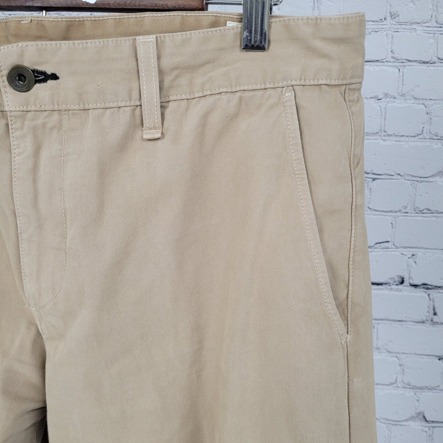Rag & Bone Standard Issue Khaki 100% Cotton Chino Pants USA Made Size 36 (36x34)