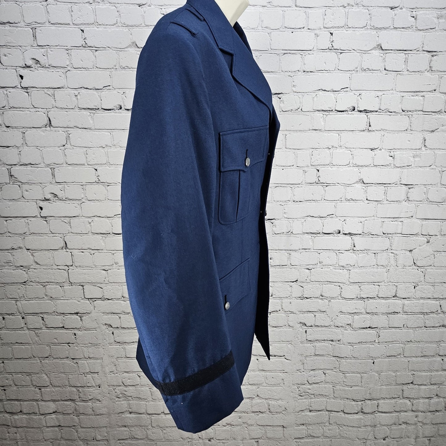 VTG U.S. Air Force Service Navy Wool Blend Class 1 Women's Coat USA 41R Med