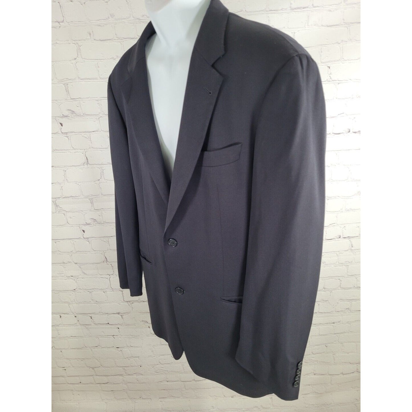 Hugo Boss Dark Blue100% Virgin Wool Super 100 Gailei Sigma US Blazer 42L