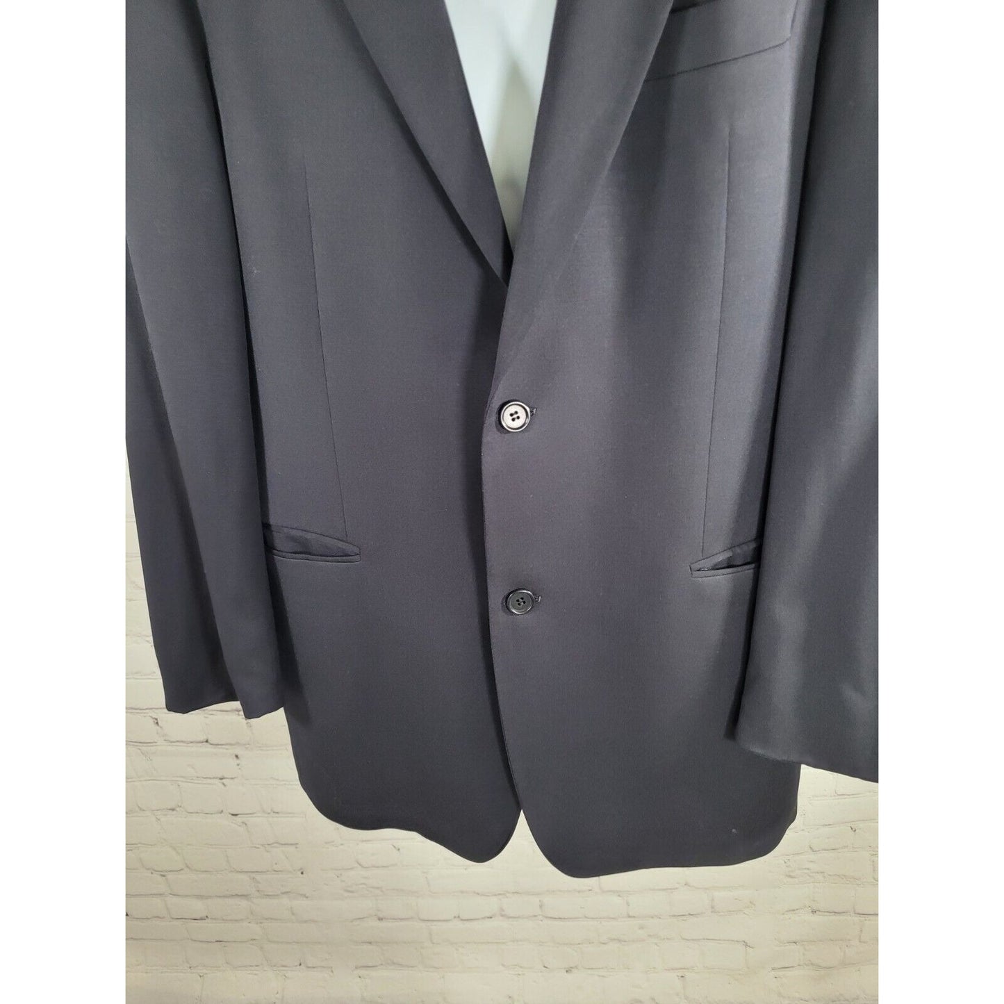 Hugo Boss Dark Blue100% Virgin Wool Super 100 Gailei Sigma US Blazer 42L