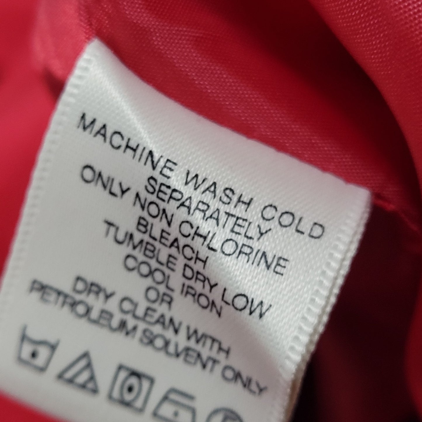 London Fog Red Double Breasted Buttoned Belted Lightweight Rain Coat Small S