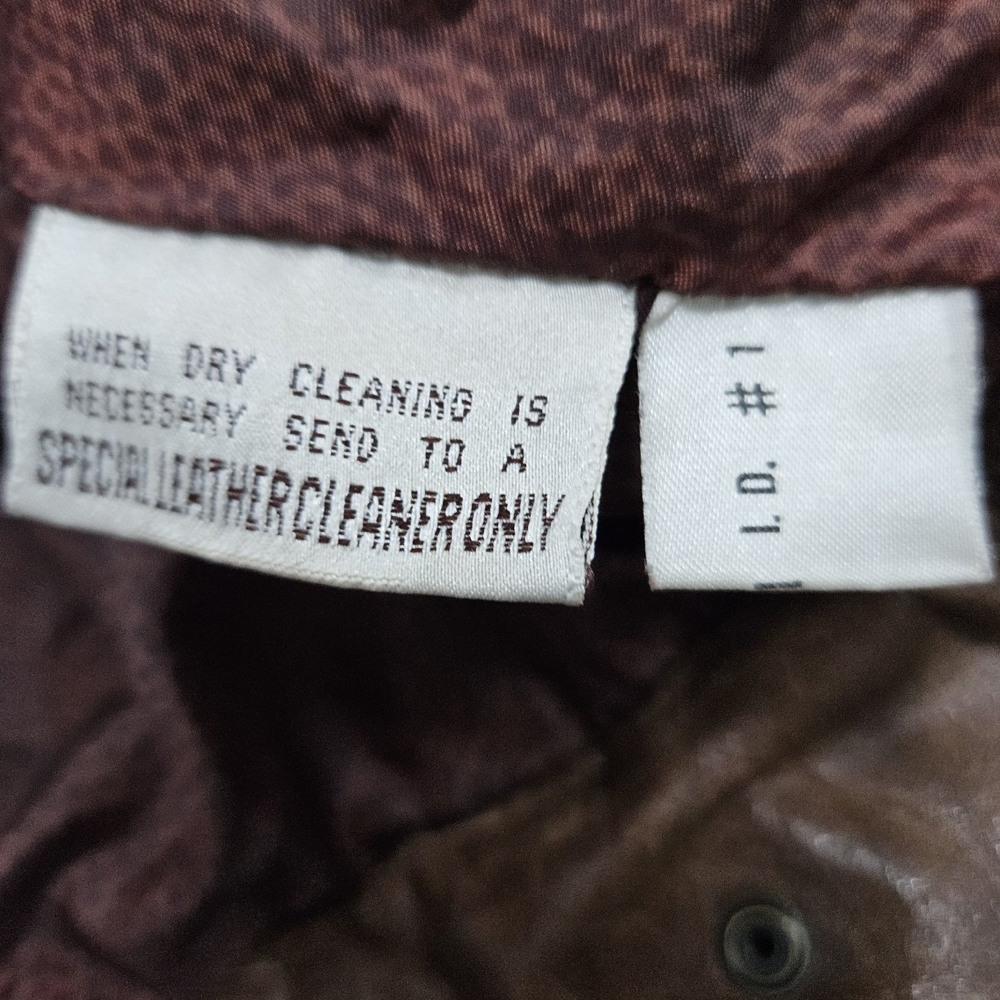 Global Identity G-III Brown Genuine Leather Dolman Sleeve Relaxed Jacket Small S