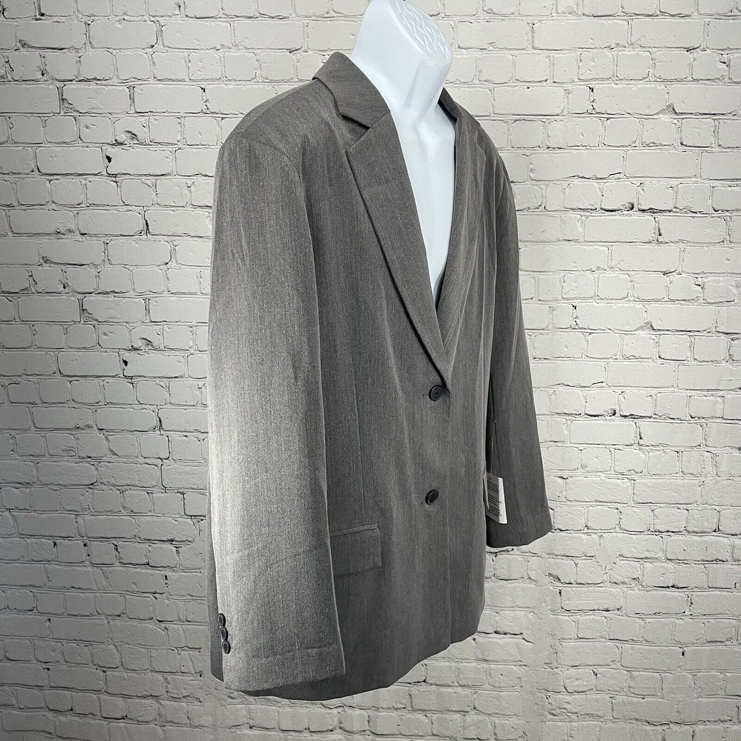 NWOT ASOS Design Grey Lightweight Easy Care Sports Coat Blazer Size Large L