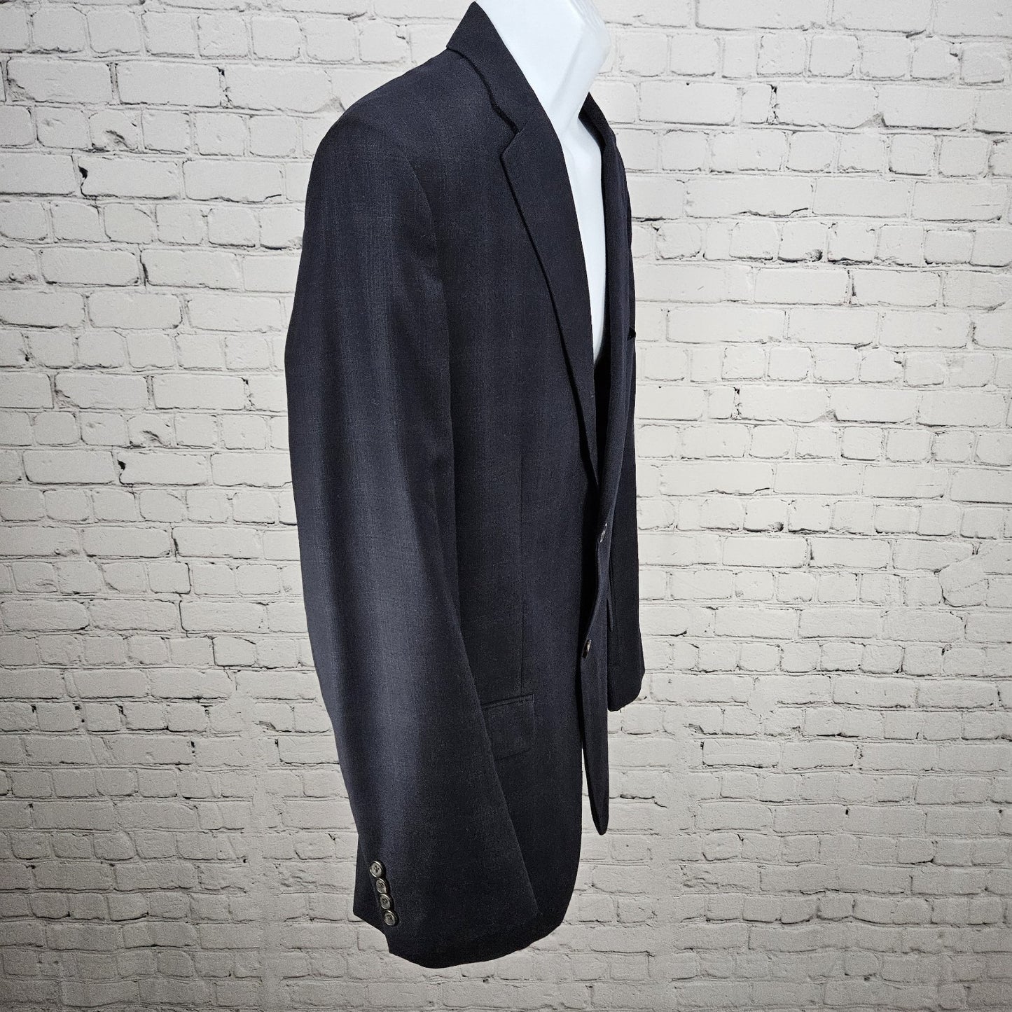 Ralph Ralph Lauren Navy 100% Wool 2 Button Vented Notch Blazer Sport Coat 44R