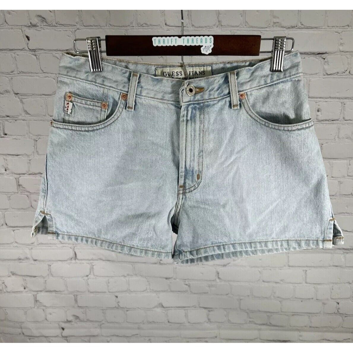 VTG Guess Jeans Authentic Original Design Light Wash Women’s Shorts 29 (28 x 3)