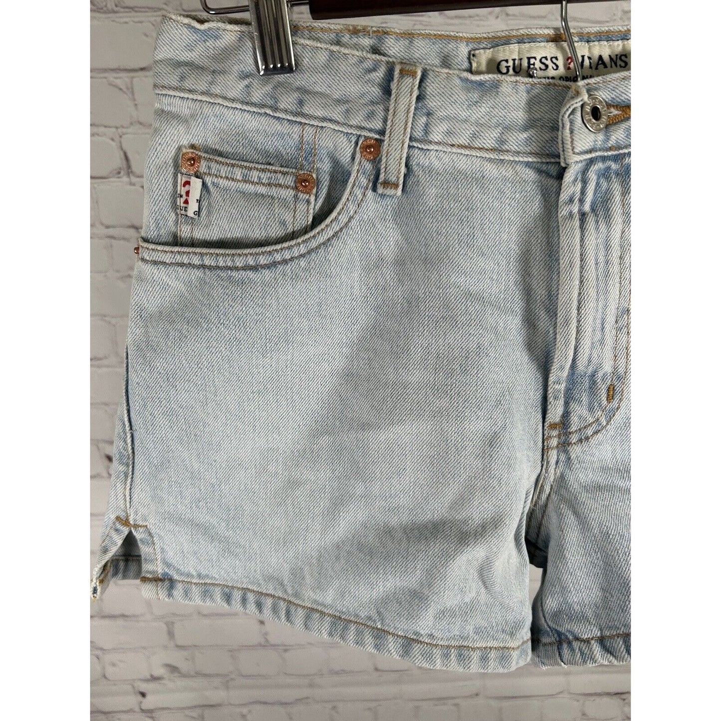 VTG Guess Jeans Authentic Original Design Light Wash Women’s Shorts 29 (28 x 3)