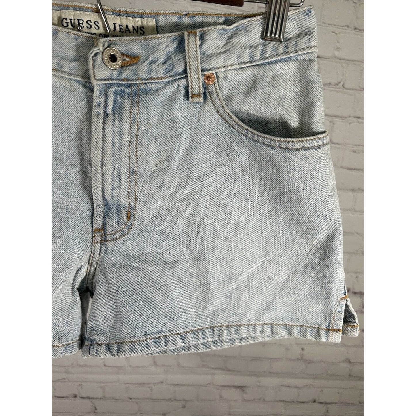 VTG Guess Jeans Authentic Original Design Light Wash Women’s Shorts 29 (28 x 3)