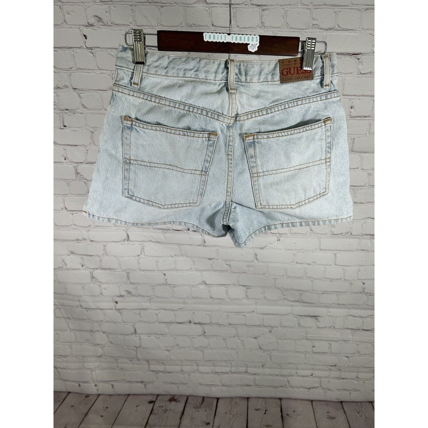 VTG Guess Jeans Authentic Original Design Light Wash Women’s Shorts 29 (28 x 3)