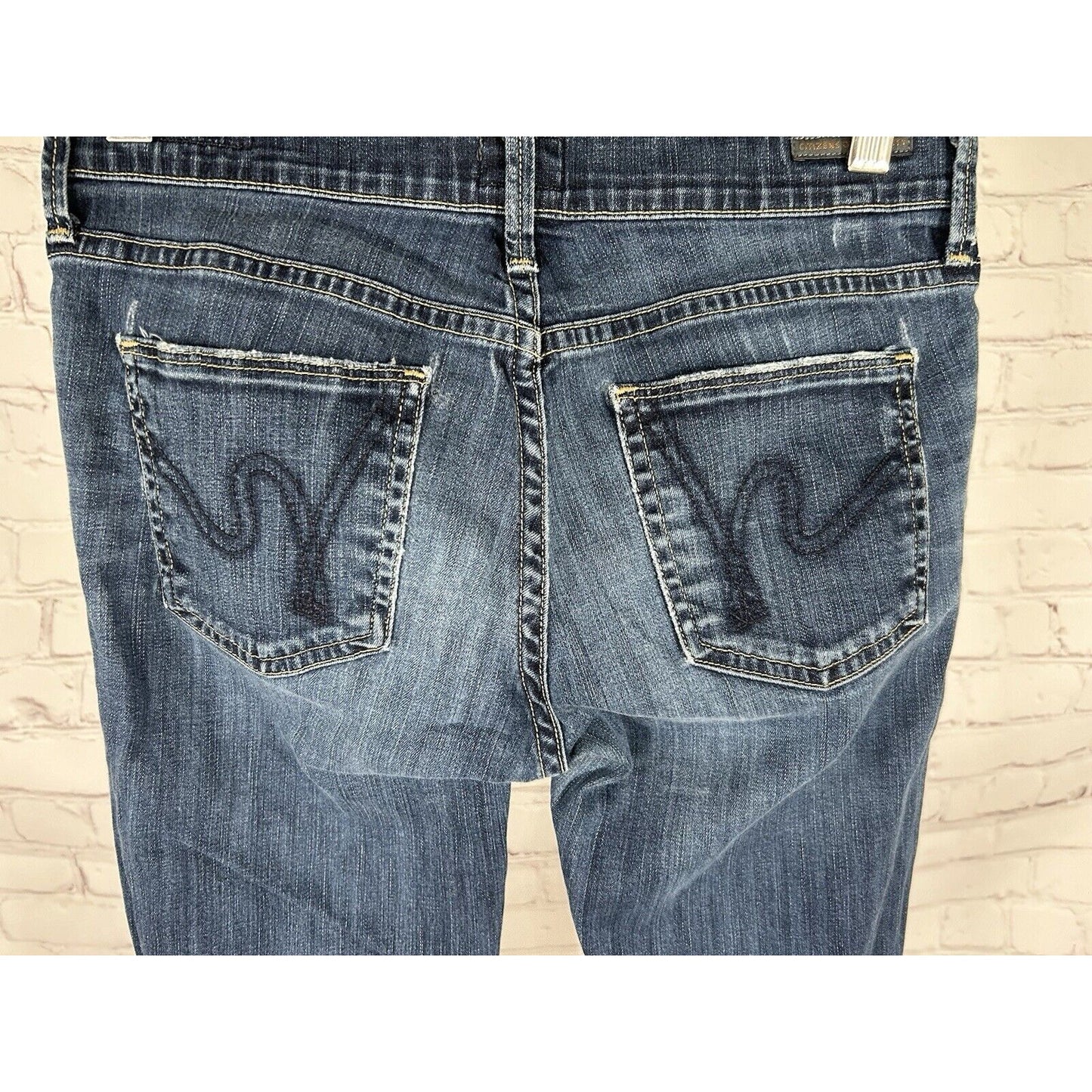 Citizens Of Humanity Ava Low Rise Straight Leg Dark Wash Jeans 25 (27 x 33)