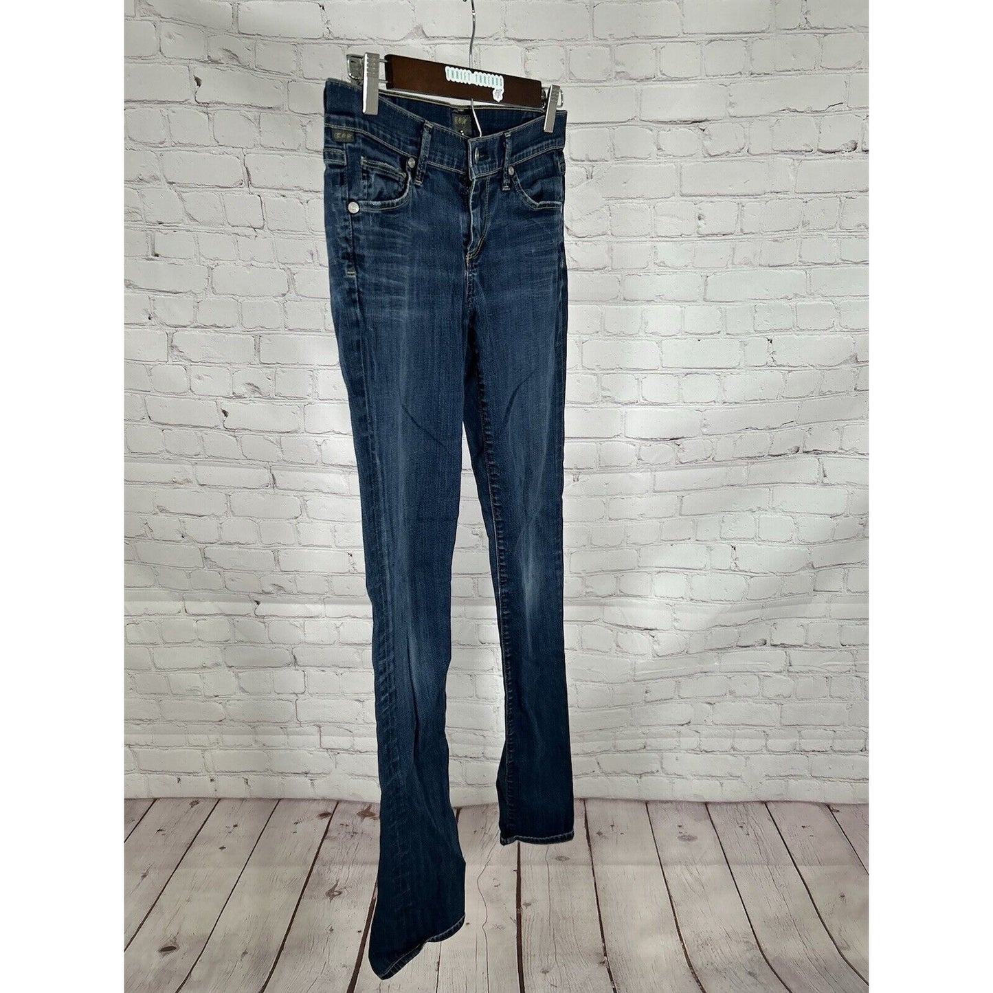 Citizens Of Humanity Ava Low Rise Straight Leg Dark Wash Jeans 25 (27 x 33)