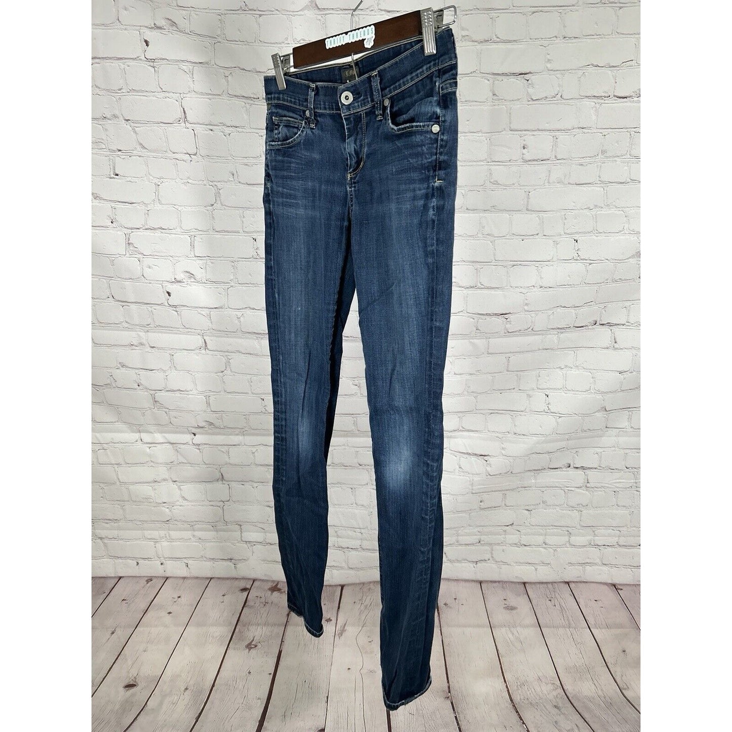 Citizens Of Humanity Ava Low Rise Straight Leg Dark Wash Jeans 25 (27 x 33)