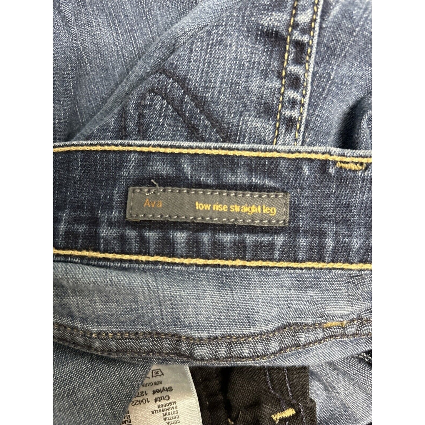 Citizens Of Humanity Ava Low Rise Straight Leg Dark Wash Jeans 25 (27 x 33)