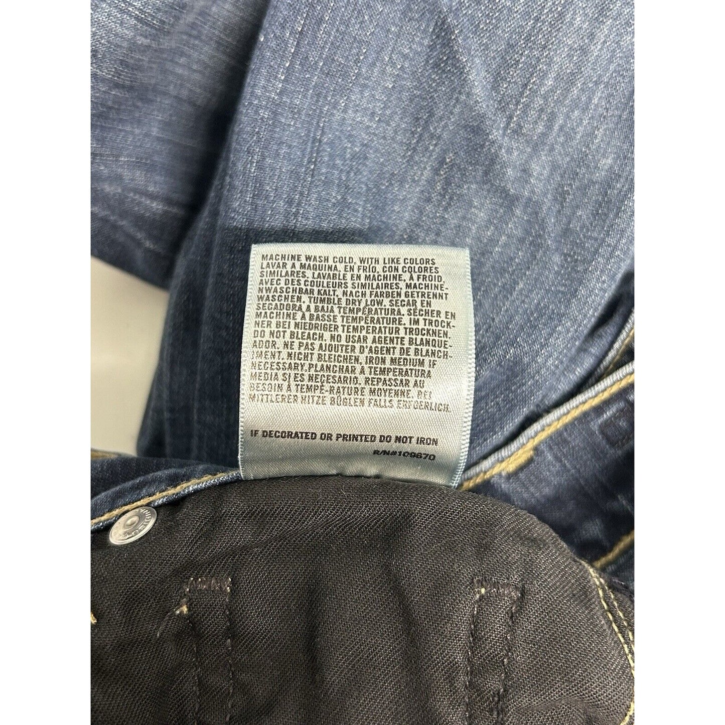 Citizens Of Humanity Ava Low Rise Straight Leg Dark Wash Jeans 25 (27 x 33)
