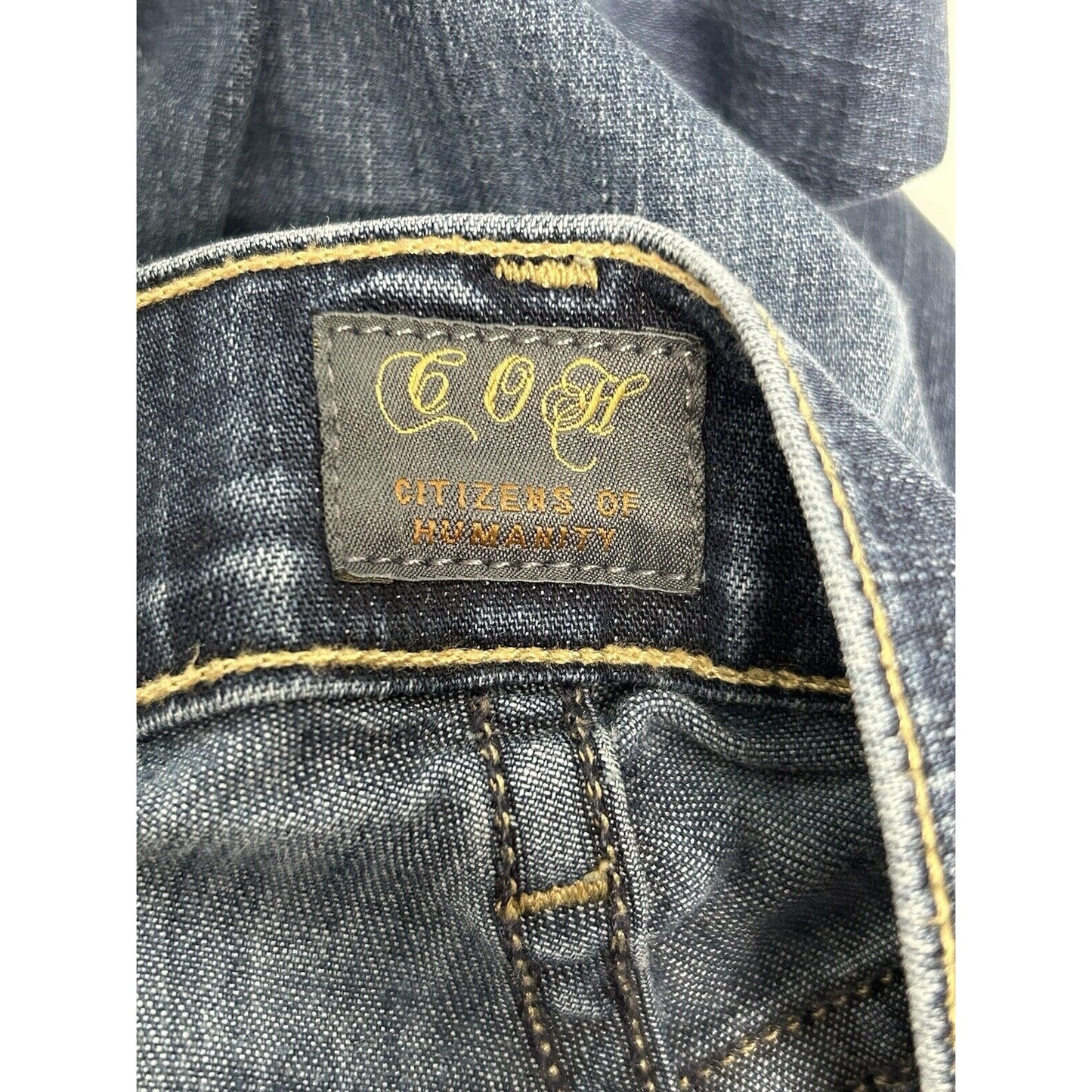 Citizens Of Humanity Ava Low Rise Straight Leg Dark Wash Jeans 25 (27 x 33)