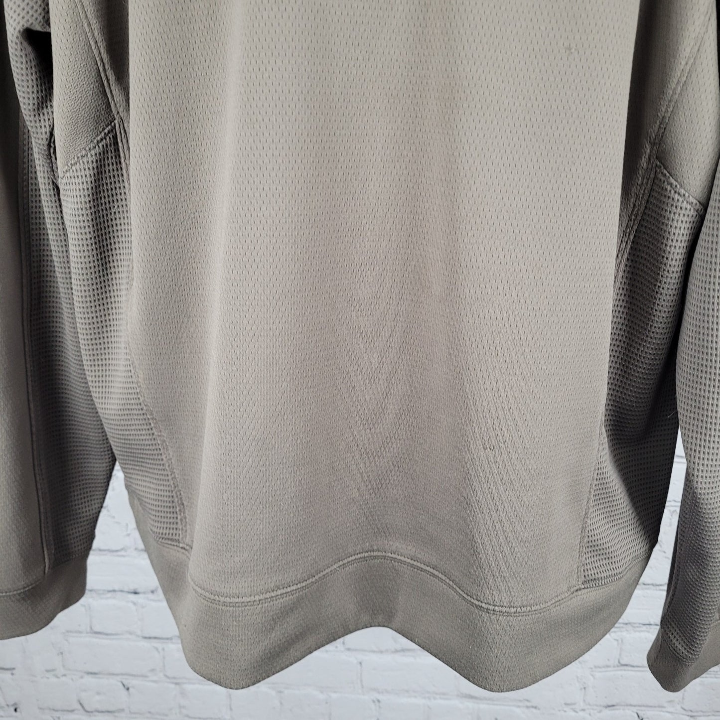 Cutter & Buck Brown DryTec MGA Lost Creek Cup Golf 1/4 Zip Pullover Sweater L