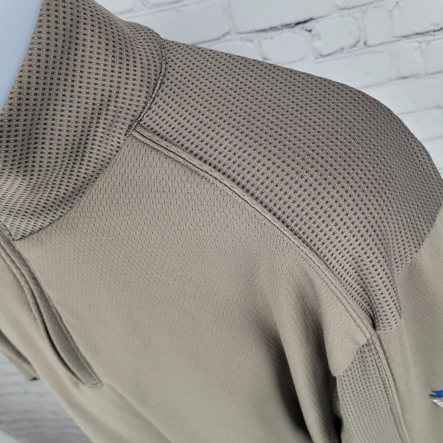 Cutter & Buck Brown DryTec MGA Lost Creek Cup Golf 1/4 Zip Pullover Sweater L