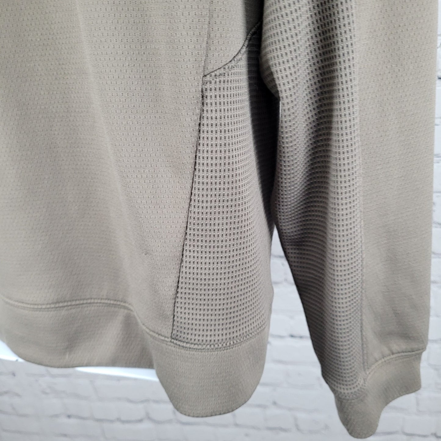 Cutter & Buck Brown DryTec MGA Lost Creek Cup Golf 1/4 Zip Pullover Sweater L