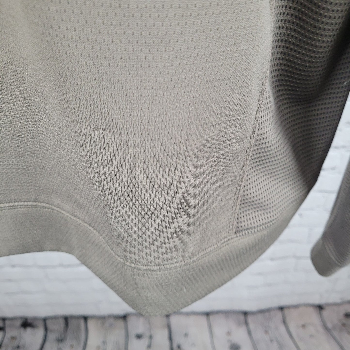 Cutter & Buck Brown DryTec MGA Lost Creek Cup Golf 1/4 Zip Pullover Sweater L